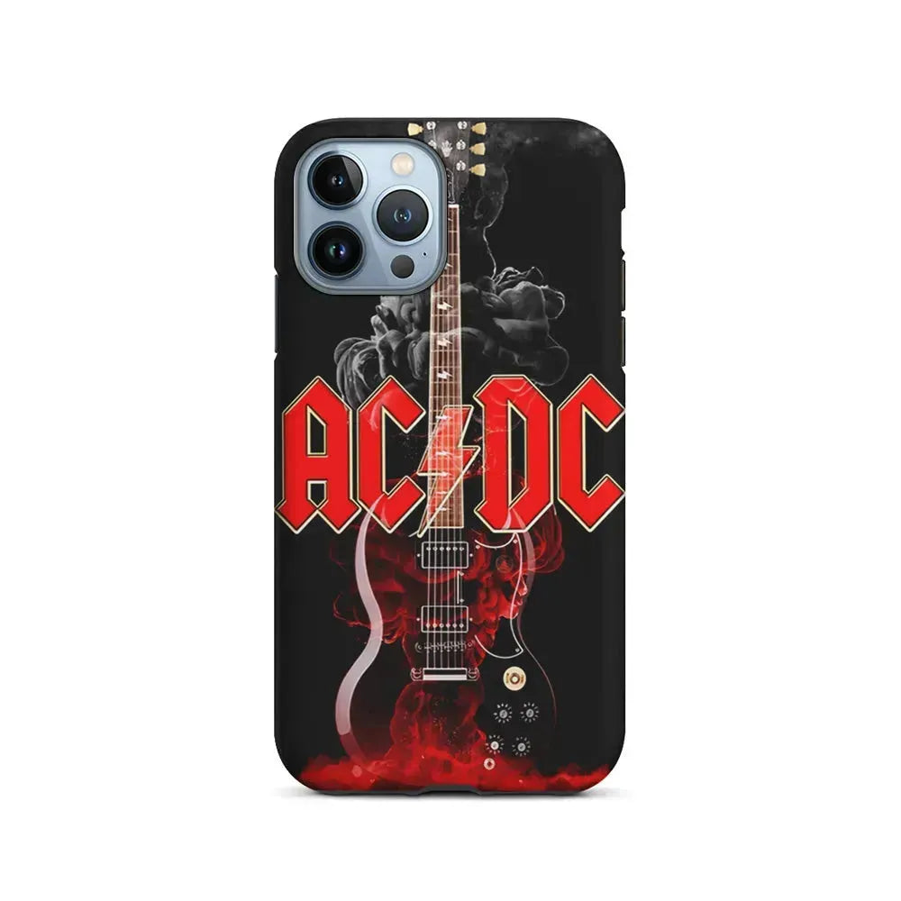 ACDC Rock Guitar iPhone 15 Pro Max Case-2 in 1 Tough Case-Xtracase