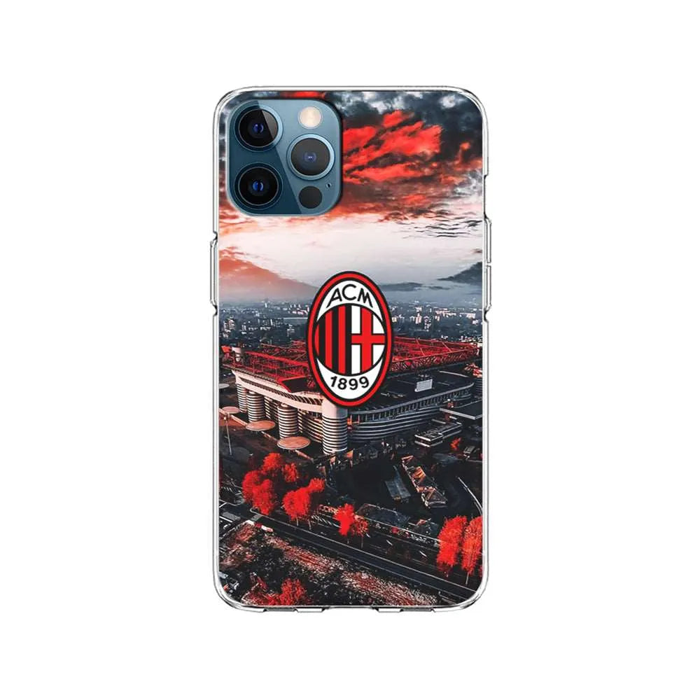 AC Milan San Siro Stadium iPhone 14 Pro Case-Clear Soft Case-Xtracase