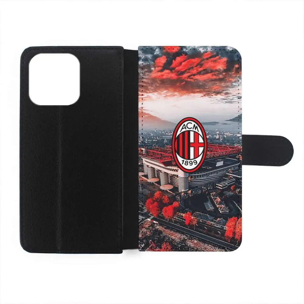 AC Milan San Siro Stadium iPhone 14 Pro Case-Flip Wallet Case-Xtracase