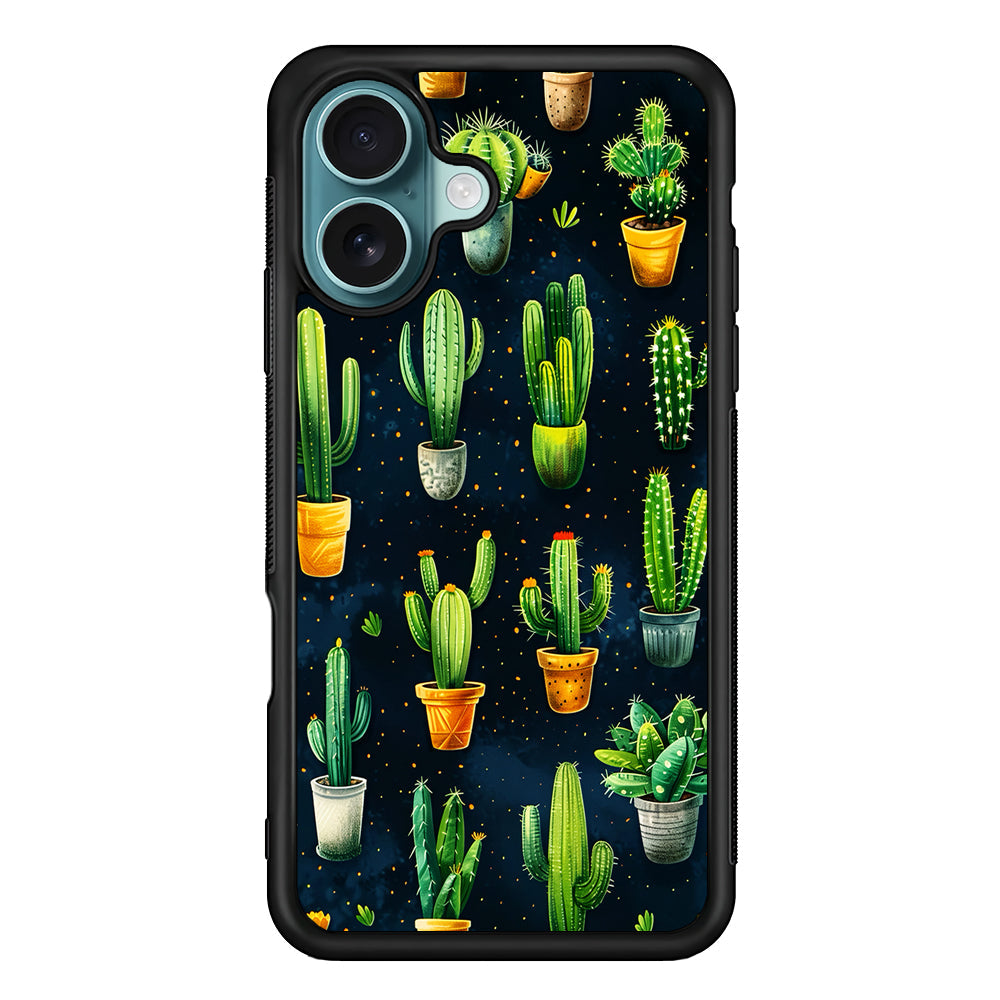 A Collection of Cactus in Pots iPhone 16 Plus Case - Xtracase