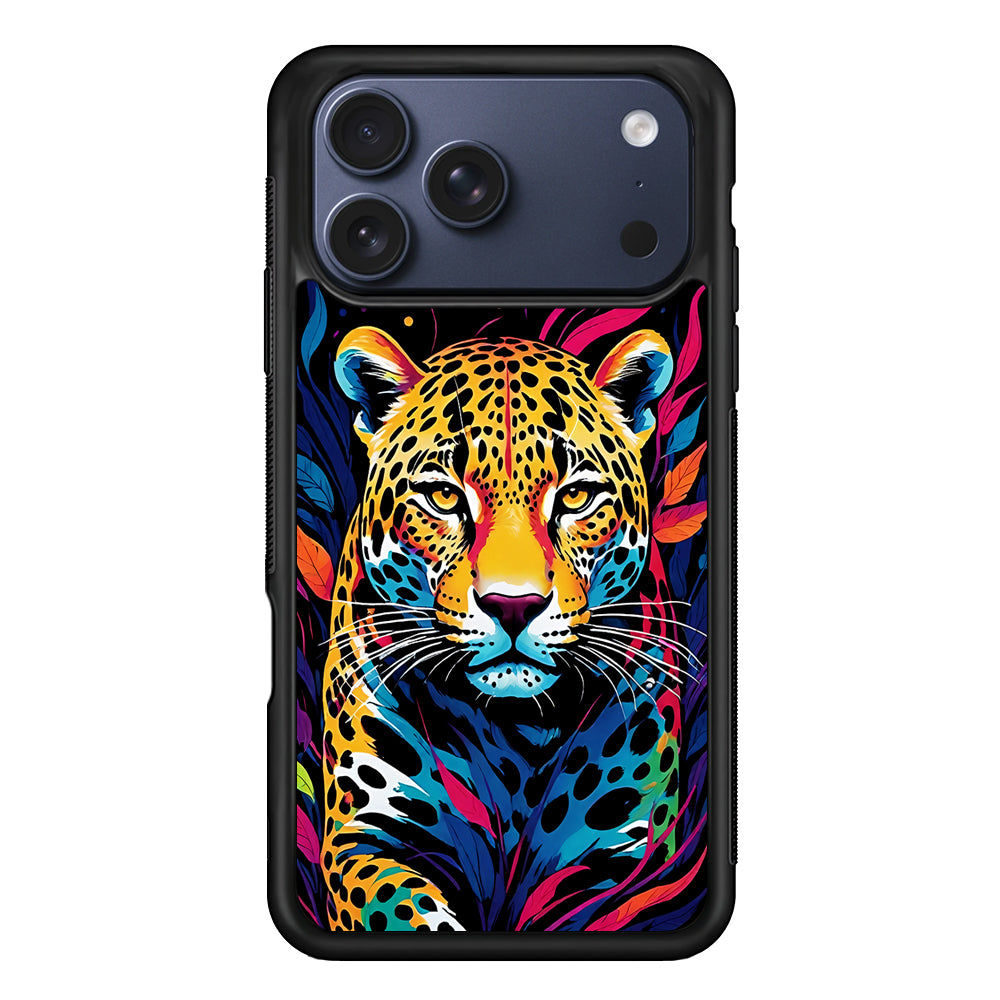 A Colorful Leopard on The Hunt iPhone 17 Pro Case - Xtracase