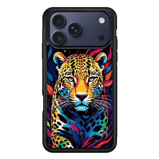 A Colorful Leopard on The Hunt iPhone 17 Pro Case - Xtracase