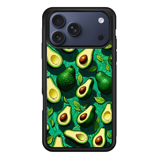 A Pattern of Avocado Cut in Half iPhone 17 Pro Case - Xtracase