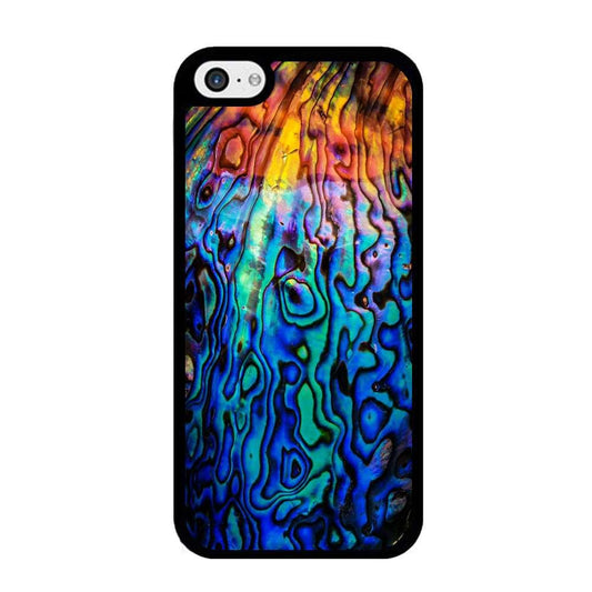 Abalone Shell Colorful iPhone 5 | 5s Case-Rubber / Black (2D Case)-Xtracase