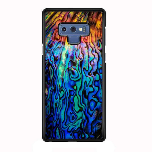Abalone Shell Colorful Samsung Galaxy Note 9 Case-Rubber / Black (2D Case)-Xtracase
