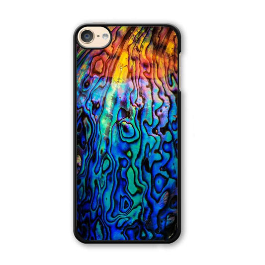 Abalone Shell Colorful iPod Touch 6 Case-Plastic / Black (2D Case)-Xtracase