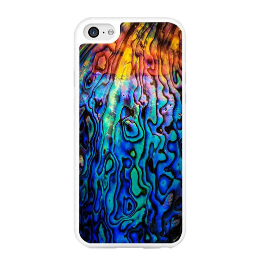 Abalone Shell Colorful iPhone 6 Plus | 6s Plus Case-Rubber / White (2D Case)-Xtracase