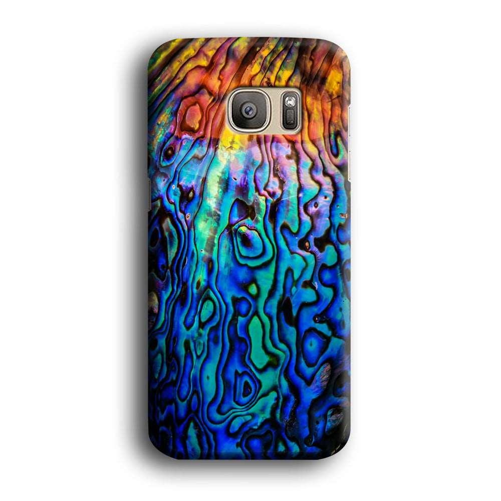 Abalone Shell Colorful Samsung Galaxy S7 Edge Case-Plastic / Full Wrap (3D Case)-Xtracase