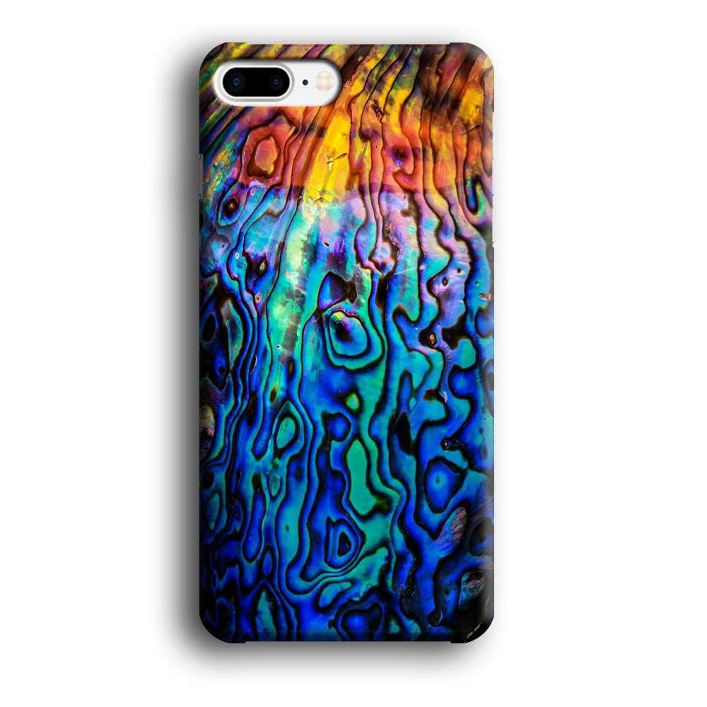 Abalone Shell Colorful iPhone 8 Plus Case-Plastic / Full Wrap (3D Case)-Xtracase