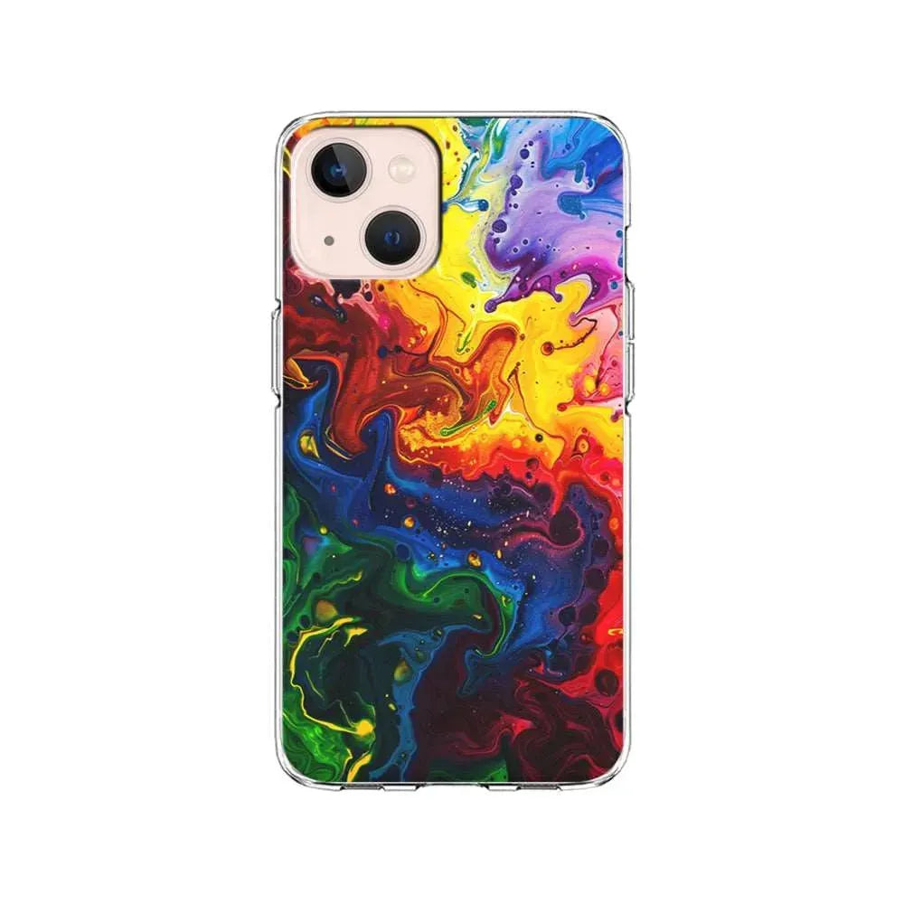 Abstract Liquid Marble Aesthetic iPhone 13 Mini Case-Clear Soft Case-Xtracase