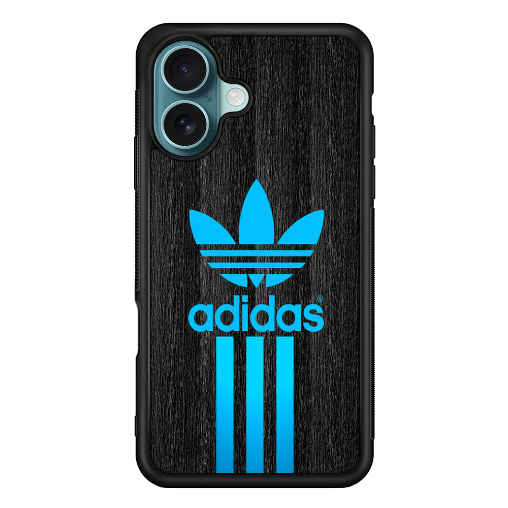 Adidas Glowing Blue iPhone 16 Plus Case - Xtracase