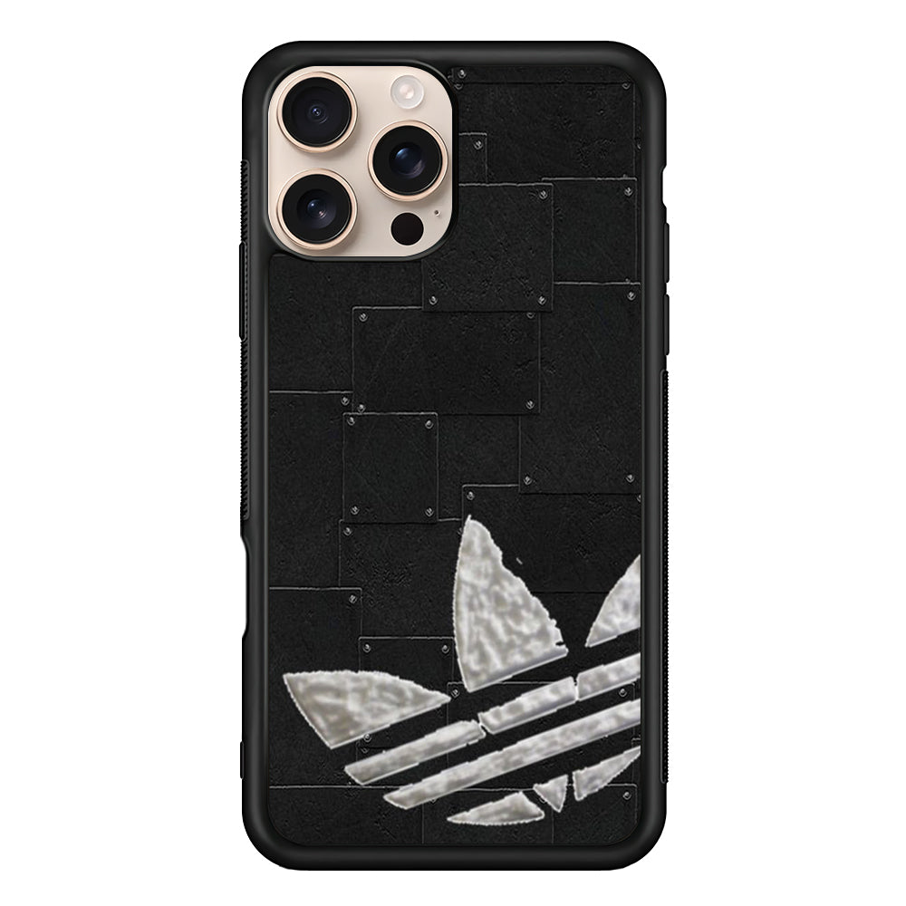 Adidas Metal Skin Logo iPhone 16 Pro Max Case - Xtracase