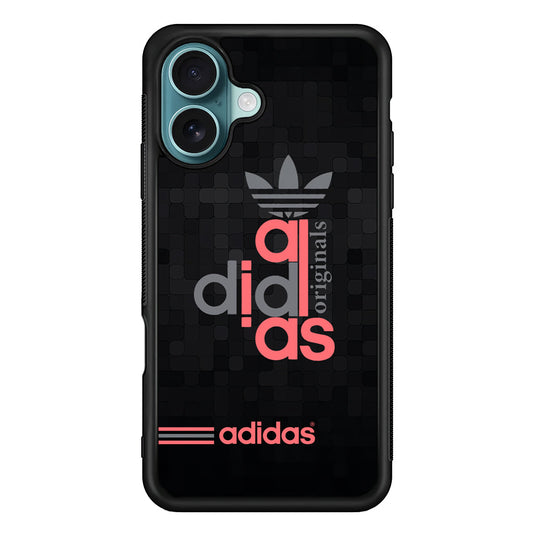 Adidas Original All Black iPhone 16 Plus Case - Xtracase