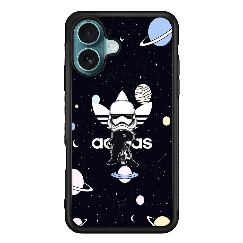 Adidas Stormtrooper Galaxy iPhone 16 Plus Case - Xtracase