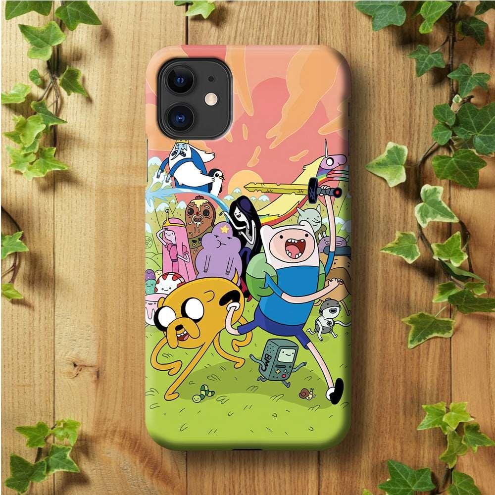 Adventure Time Character iPhone 11 Case-Plastic / Full Wrap (3D Case)-Xtracase