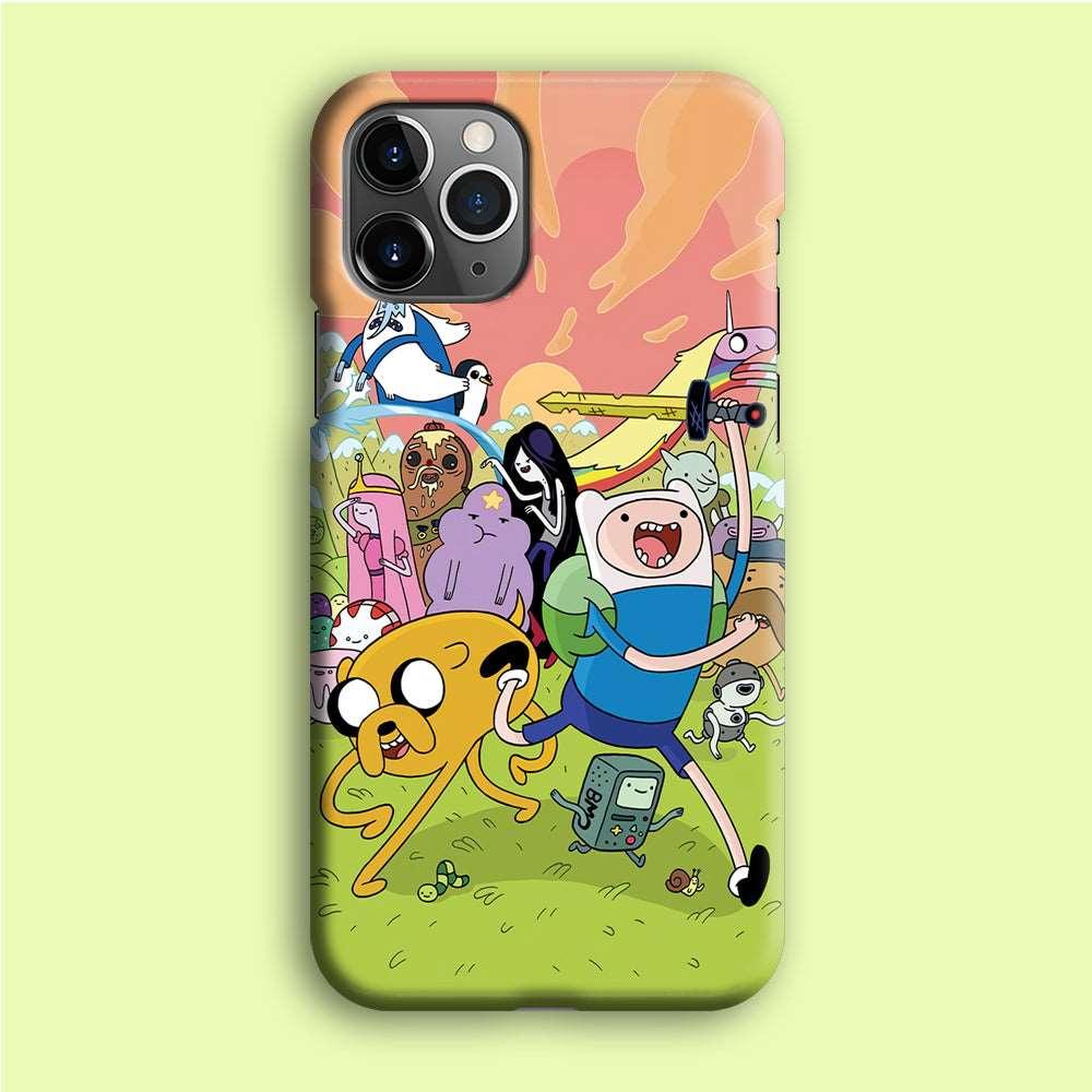 Adventure Time Character iPhone 12 Pro Case-Plastic / Full Wrap (3D Case)-Xtracase