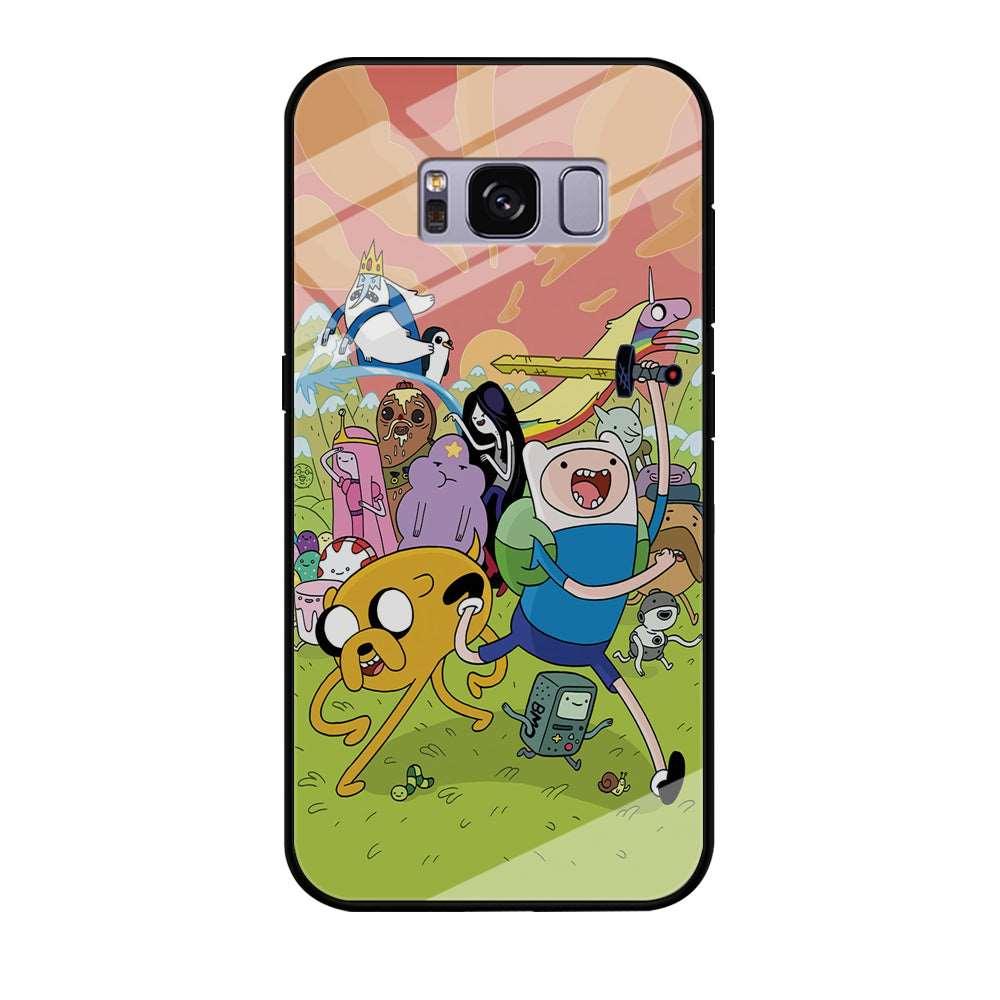 Adventure Time Character Samsung Galaxy S8 Case-Tempered Glass Case-Xtracase