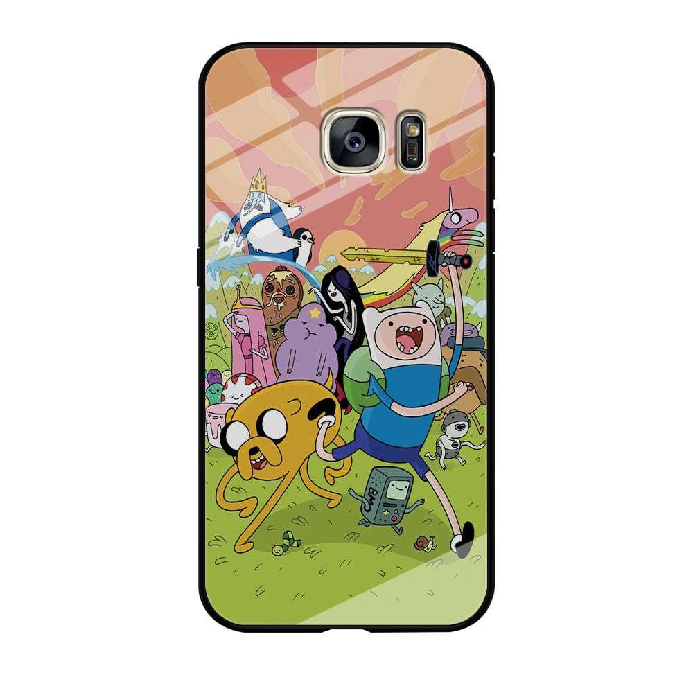 Adventure Time Character Samsung Galaxy S7 Edge Case-Tempered Glass Case-Xtracase