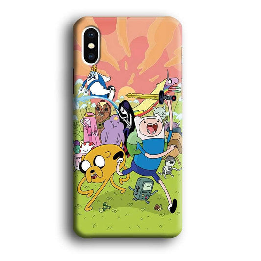 Adventure Time Character iPhone X Case-Plastic / Full Wrap (3D Case)-Xtracase