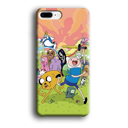Adventure Time Character iPhone 8 Plus Case-Plastic / Full Wrap (3D Case)-Xtracase