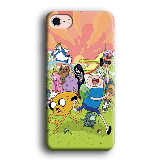 Adventure Time Character iPhone 8 Case-Plastic / Full Wrap (3D Case)-Xtracase