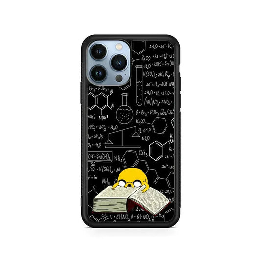 Adventure Time Jake the Dog Learns iPhone 15 Pro Max Case-Rubber / Black (2D Case)-Xtracase