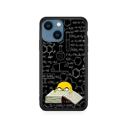Adventure Time Jake the Dog Learns iPhone 13 Mini Case-Rubber / Black (2D Case)-Xtracase