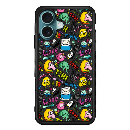 Adventure Time Pattern iPhone 16 Plus Case - Xtracase