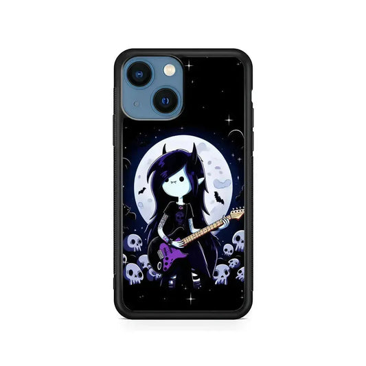 Adventure Time The Vampire Queen iPhone 13 Mini Case-Rubber / Black (2D Case)-Xtracase