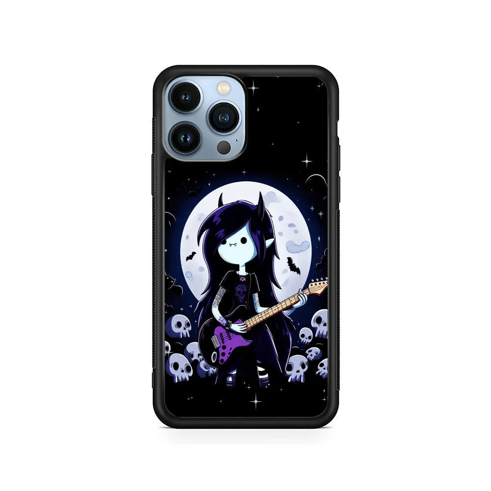 Adventure Time The Vampire Queen iPhone 13 Pro Case-Rubber / Black (2D Case)-Xtracase
