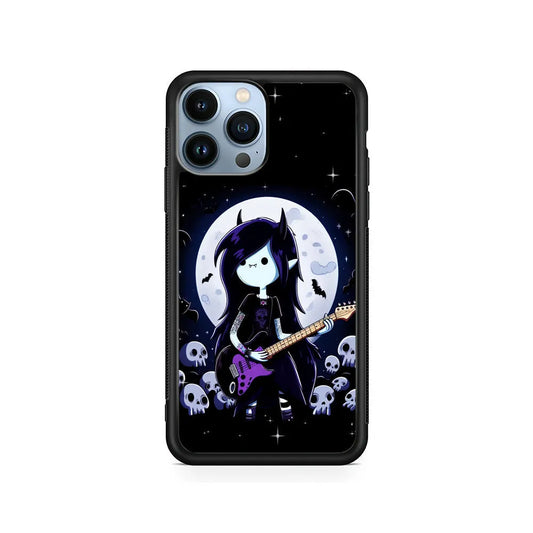 Adventure Time The Vampire Queen iPhone 13 Pro Max Case-Rubber / Black (2D Case)-Xtracase