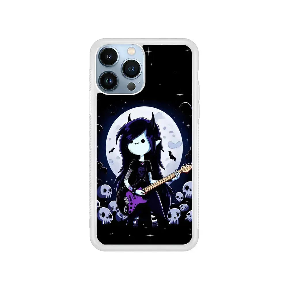 Adventure Time The Vampire Queen iPhone 15 Pro Max Case-Rubber / White (2D Case)-Xtracase