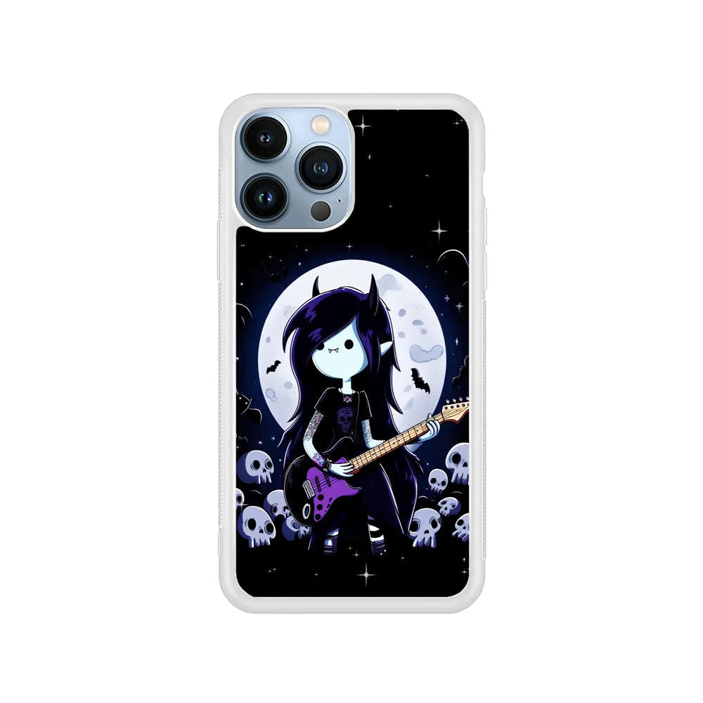 Adventure Time The Vampire Queen iPhone 13 Pro Case-Rubber / White (2D Case)-Xtracase