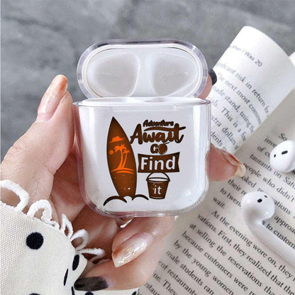 Adventure Await Go Find Protective Clear Case Cover For Apple Airpods-Xtracase