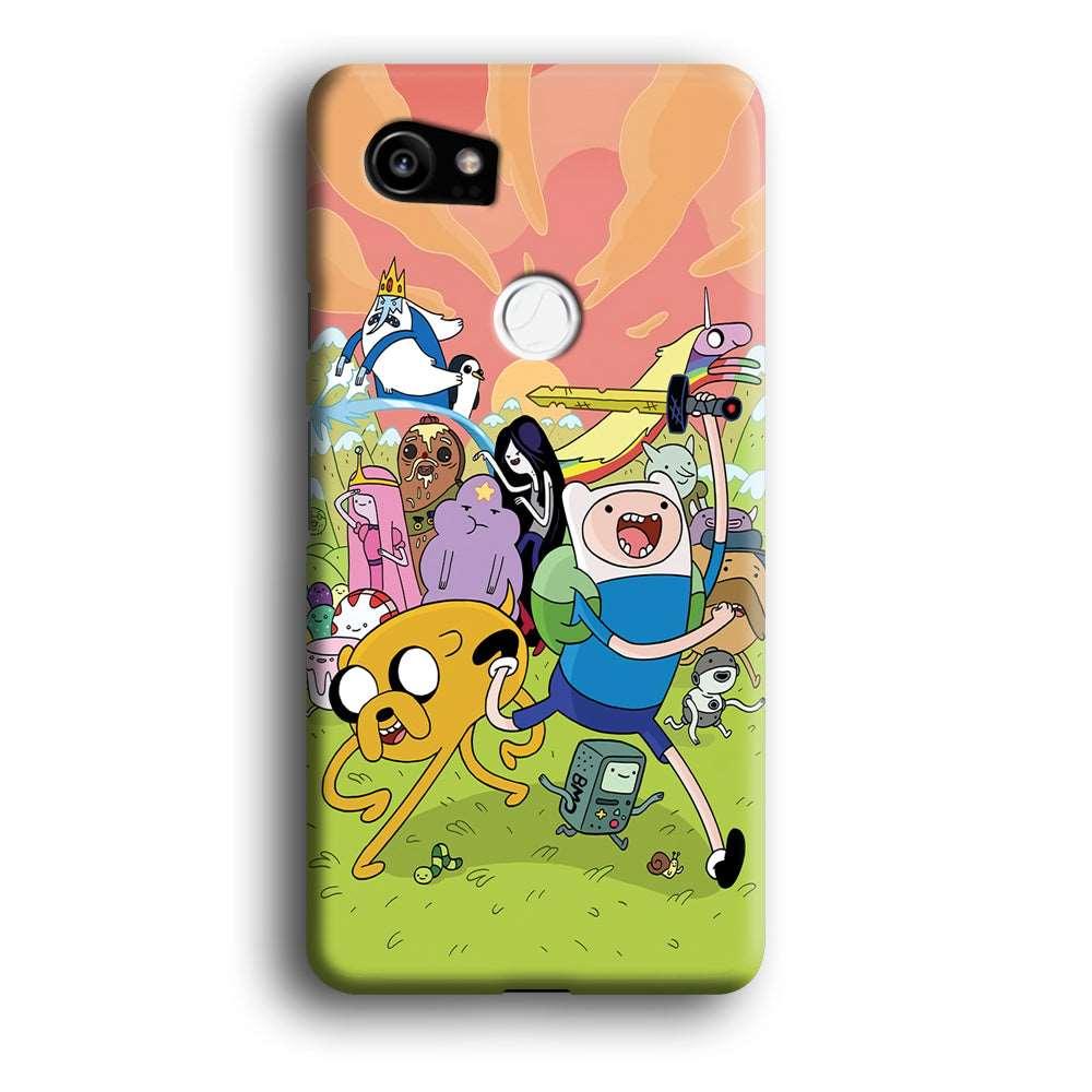 Adventure Time Character Google Pixel 2 XL 3D Case-Xtracase