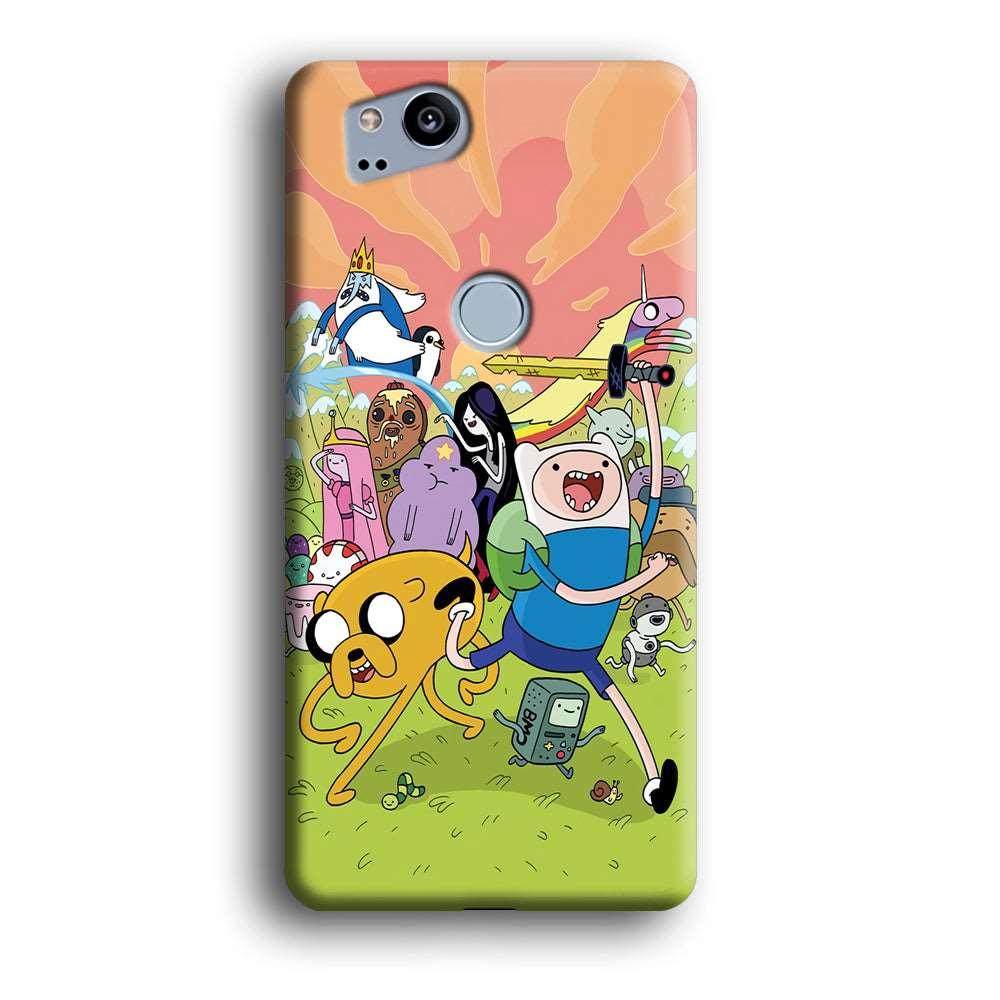 Adventure Time Character Google Pixel 2 3D Case-Xtracase