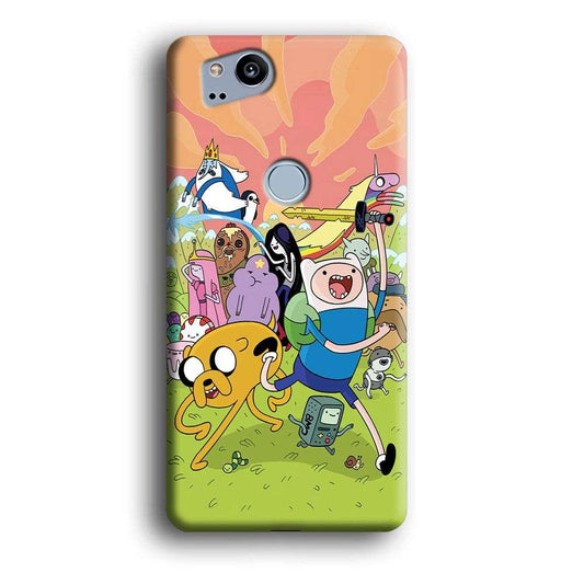 Adventure Time Character Google Pixel 2 3D Case-Xtracase