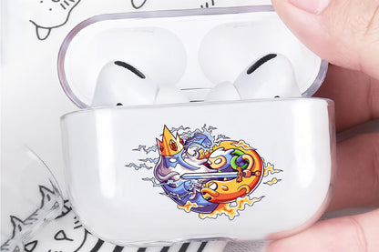 Adventure Time Fighting with Ice King Apple Airpod Pro 3 Clear Case-Xtracase