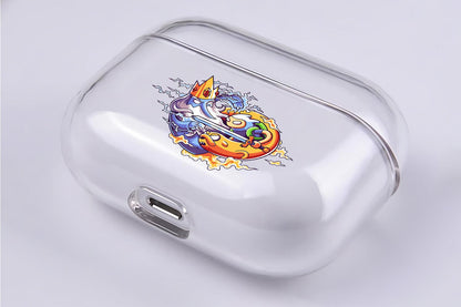Adventure Time Fighting with Ice King Apple Airpod Pro 3 Clear Case-Xtracase