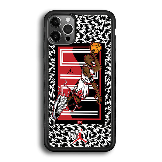 Air Jordan 23 Cartoon Signature iPhone 12 Pro Max Case-Xtracase