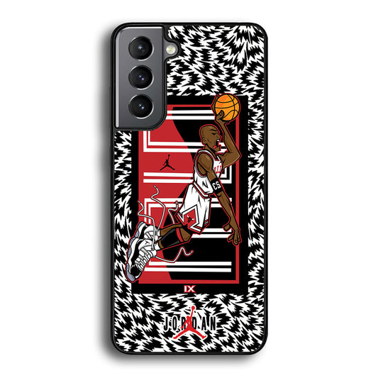 Air Jordan 23 Cartoon Signature Samsung Galaxy S21 Plus Case-Xtracase