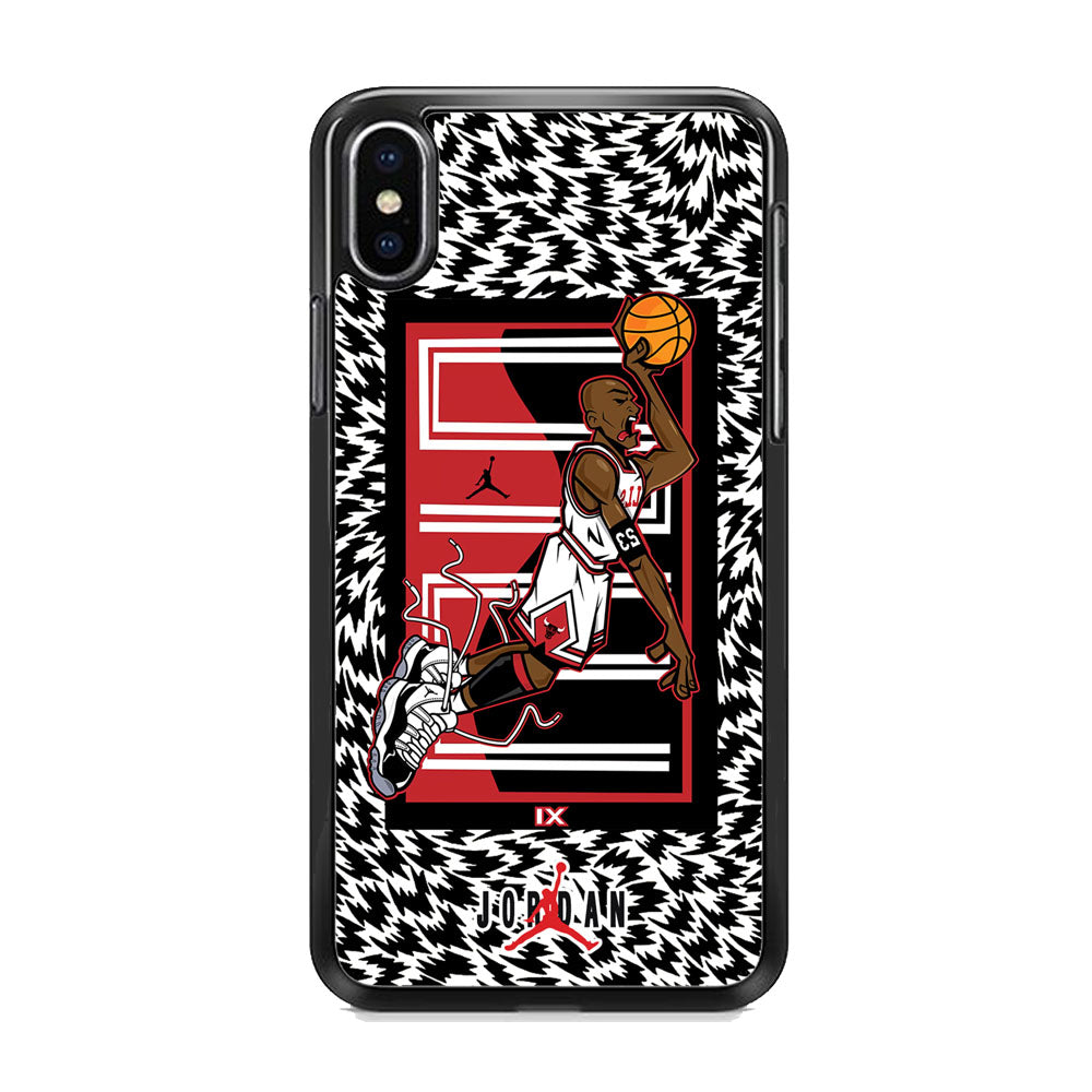 Air Jordan 23 Cartoon Signature iPhone Xs Max Case-Xtracase