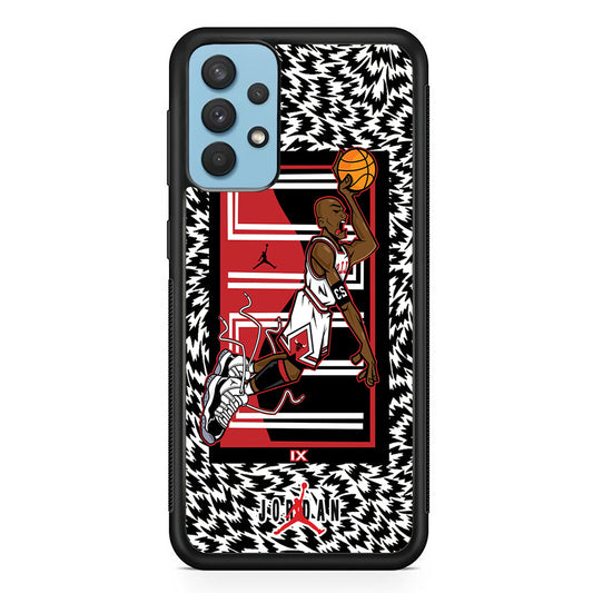 Air Jordan 23 Cartoon Signature Samsung Galaxy A32 Case-Xtracase
