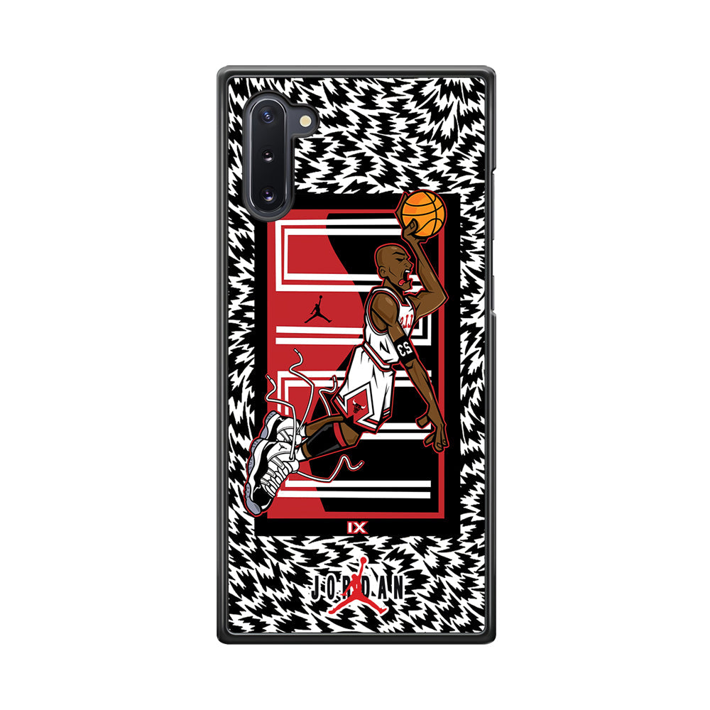 Air Jordan 23 Cartoon Signature Samsung Galaxy Note 10 Case-Xtracase