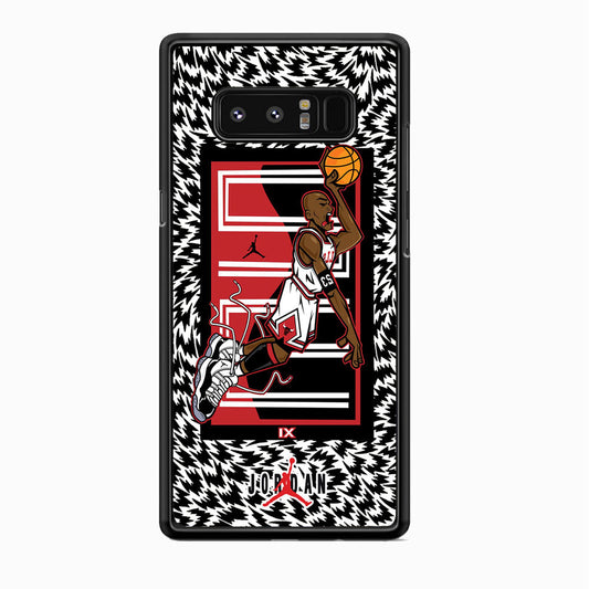 Air Jordan 23 Cartoon Signature Samsung Galaxy Note 8 Case-Xtracase