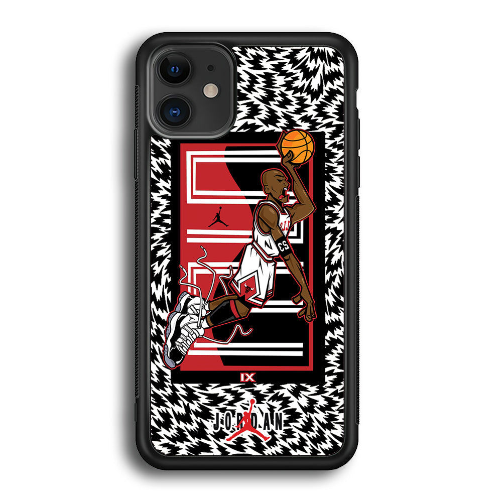 Air Jordan 23 Cartoon Signature iPhone 12 Case-Xtracase