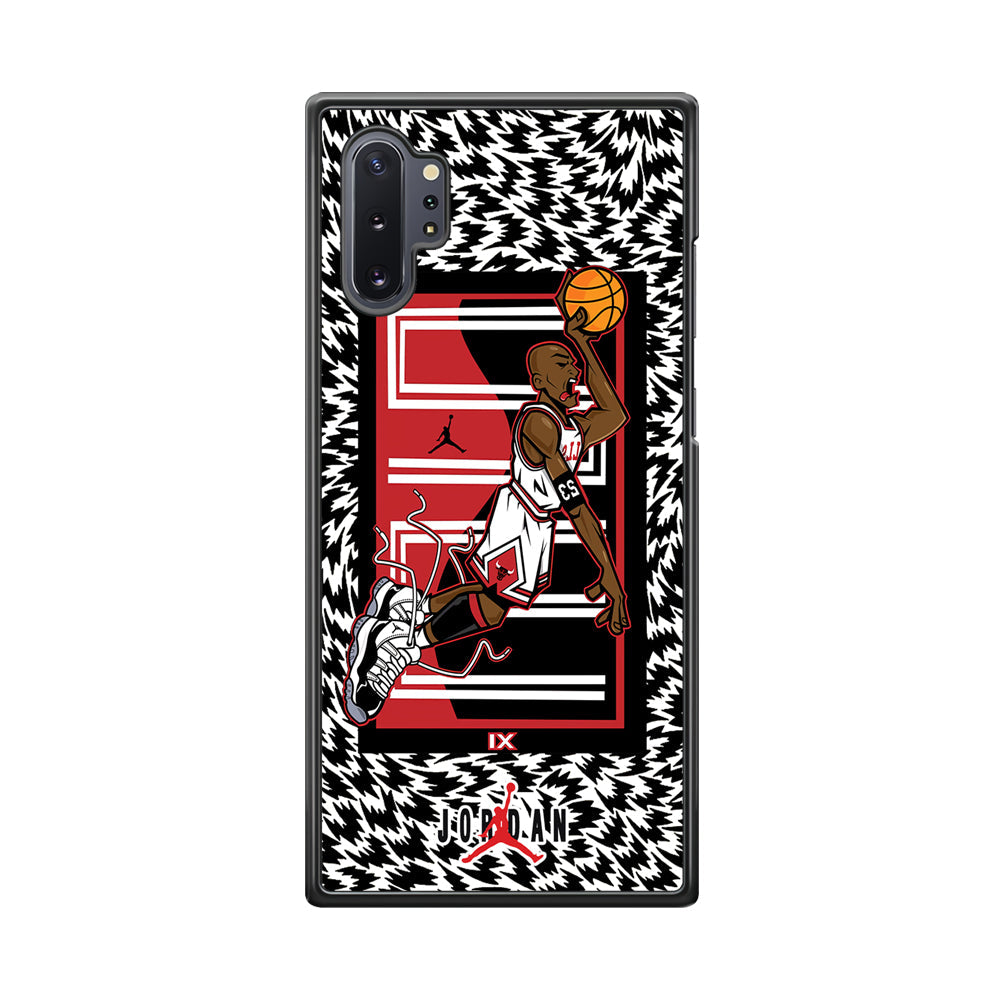 Air Jordan 23 Cartoon Signature Samsung Galaxy Note 10 Plus Case-Xtracase