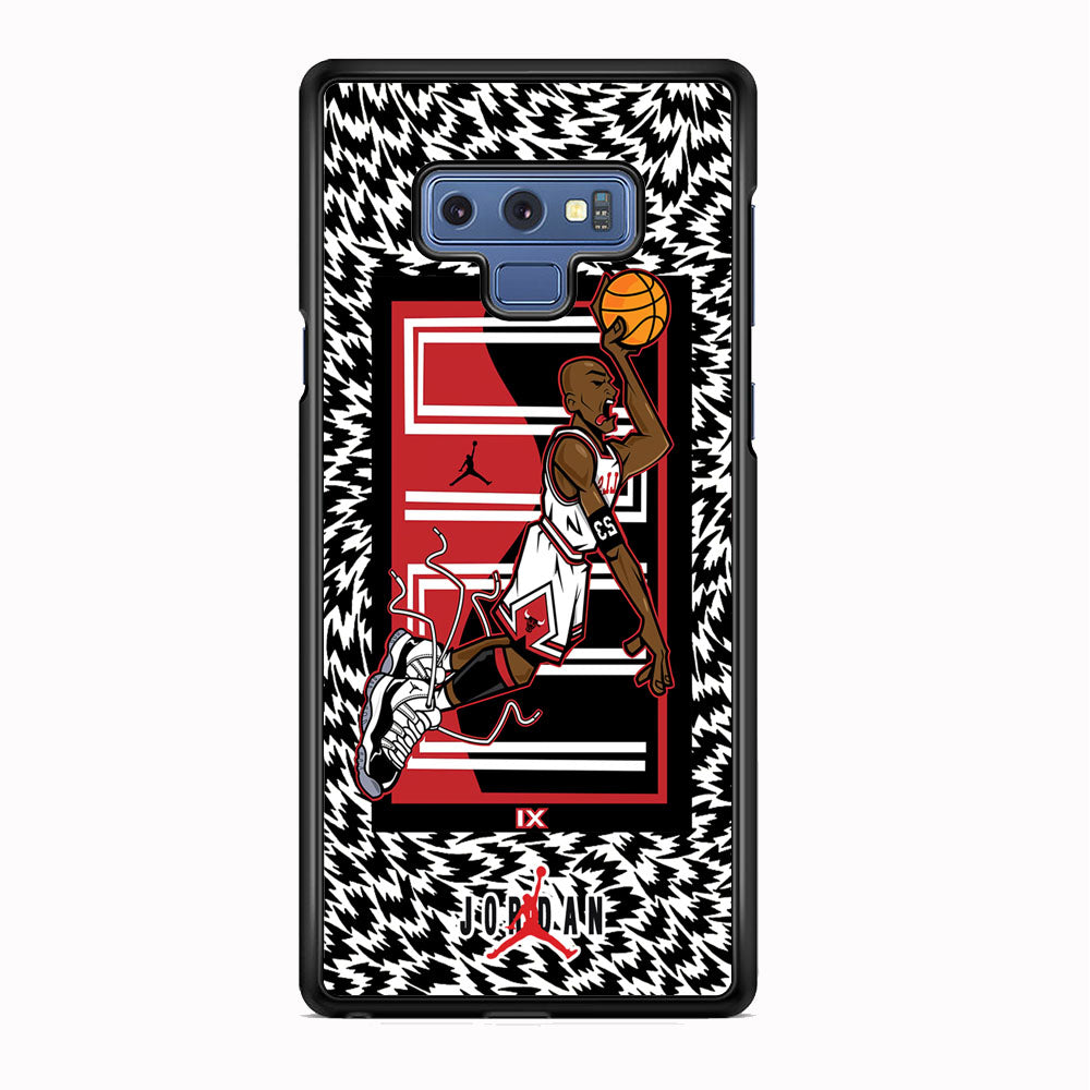 Air Jordan 23 Cartoon Signature Samsung Galaxy Note 9 Case-Xtracase