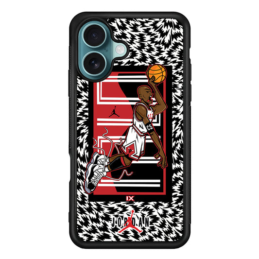 Air Jordan 23 Cartoon Signature iPhone 16 Case - Xtracase