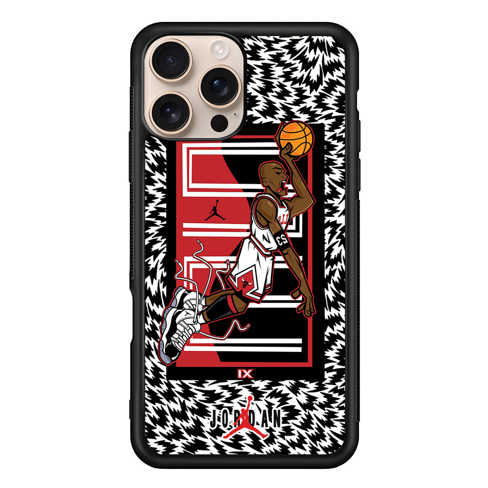 Air Jordan 23 Cartoon Signature iPhone 16 Pro Case - Xtracase